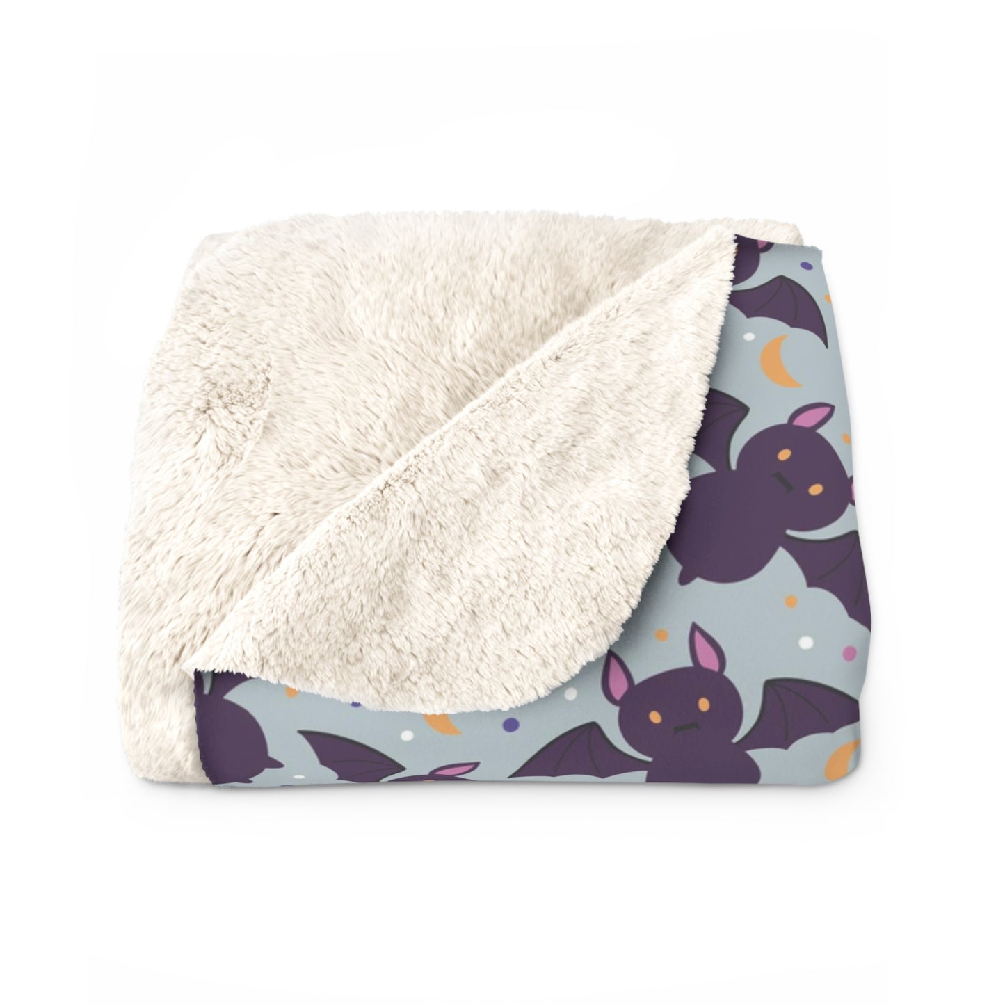 Bats Sherpa Fleece Blanket, Halloween Throw Blanket Spooky Bat Blanket - HolidayShoppingFinds