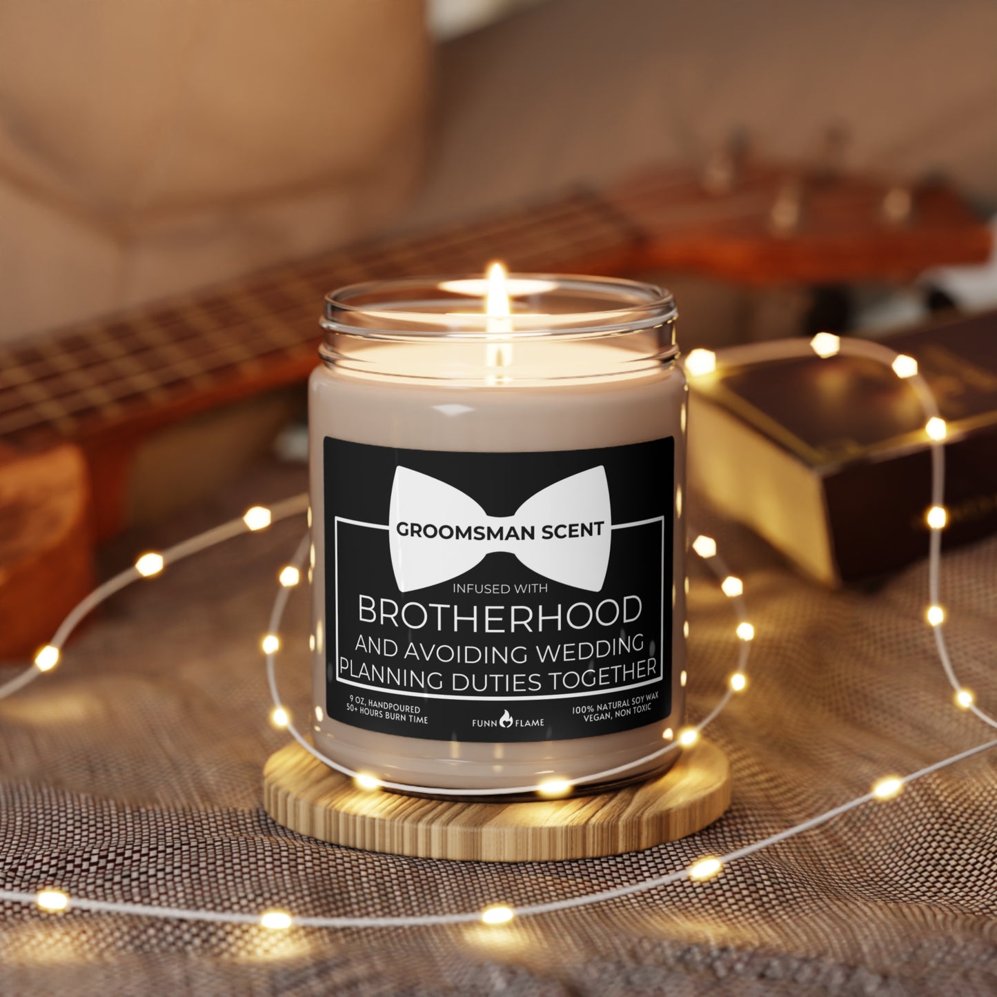 Groomsman Invitation, Wedding Groomsman Candle Gift Groomsmen Proposal Best Man Gift (B) Bridal Party Gift 100% Vegan Eco-Friendly Candle - HolidayShoppingFinds