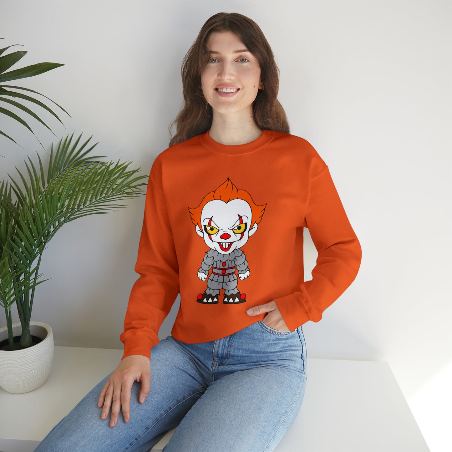 IT Pennywise Sweatshirt, Halloween Sweatshirt Pennywise Costume Outfit - HolidayShoppingFinds