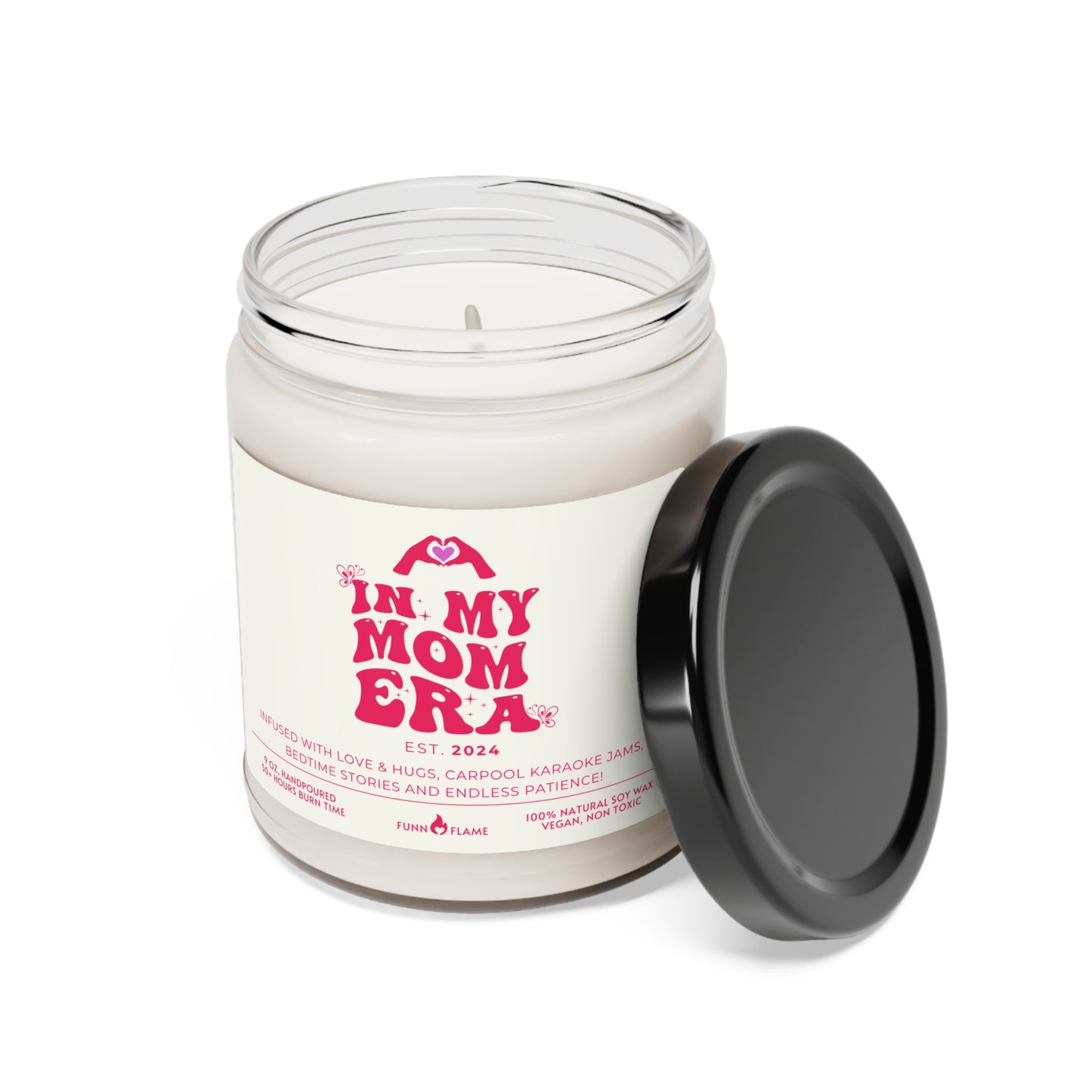 In My Mom Era Custom Candle, Gift For Moms, Personalized Scented Candle for Mom, New Mom Birthday, Baby Shower, Mother's Day Gift (Pink) - HolidayShoppingFinds