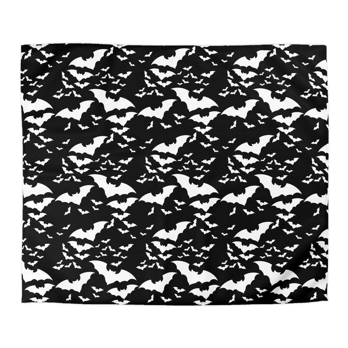 Spooky Bats Duvet Cover, Halloween Gothic Black Duvet, Twin/TwinXL/Queen/King Duvet - HolidayShoppingFinds