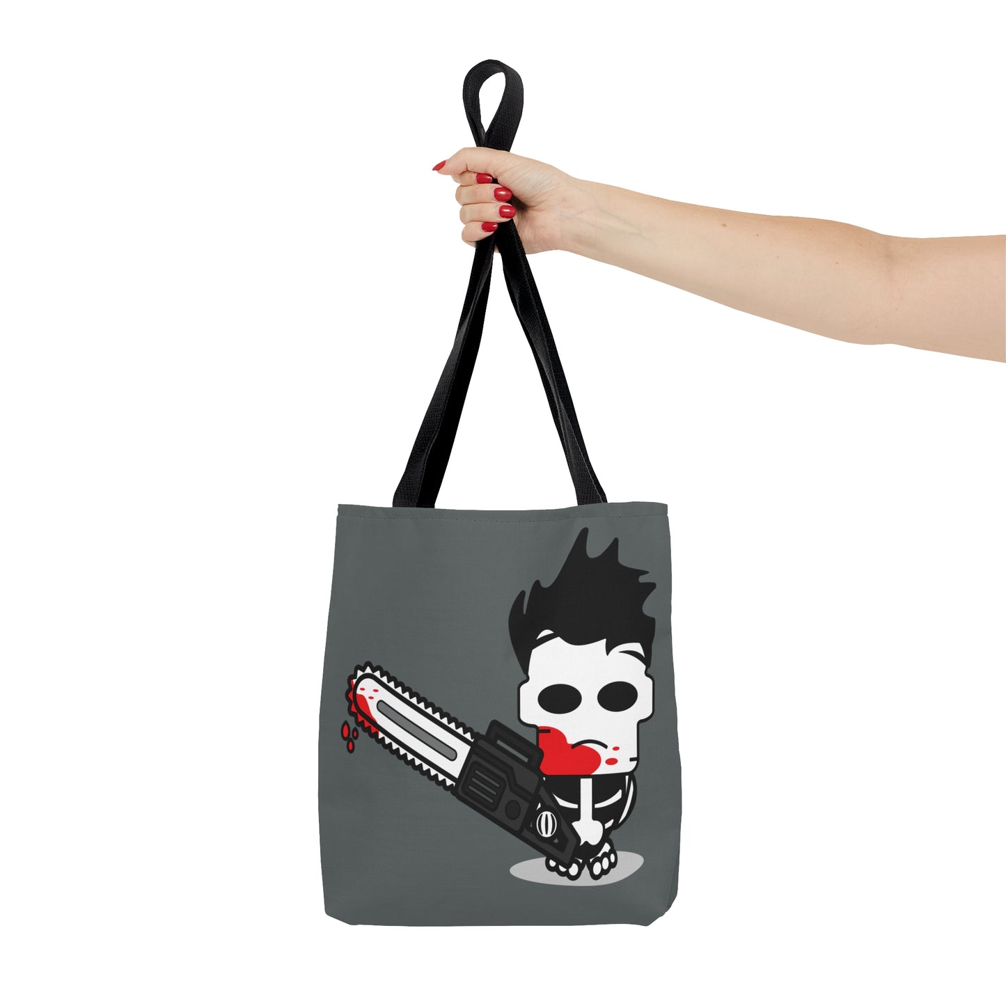 Leatherface Tote Bag, Texas Chainsaw Massacre Handbag, Halloween Trick or Treat Gray Bag - HolidayShoppingFinds