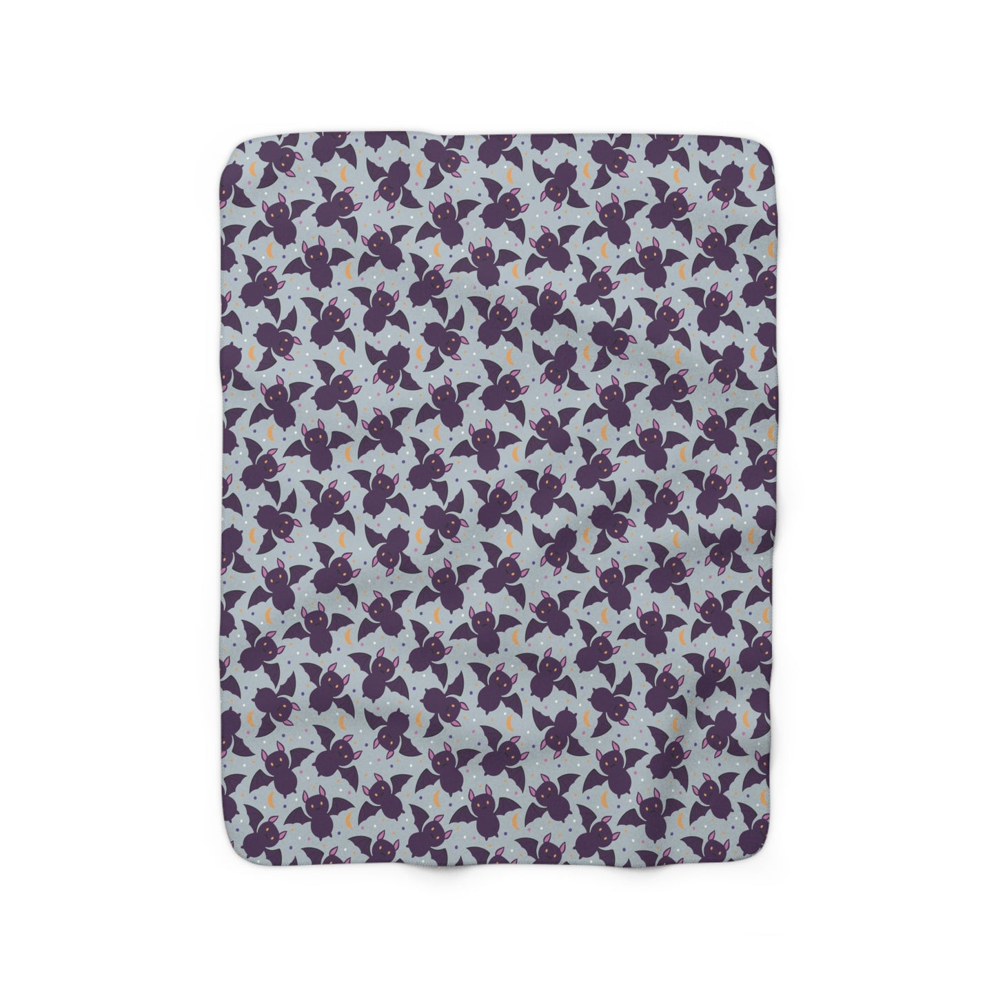 Bats Sherpa Fleece Blanket, Halloween Throw Blanket Spooky Bat Blanket - HolidayShoppingFinds