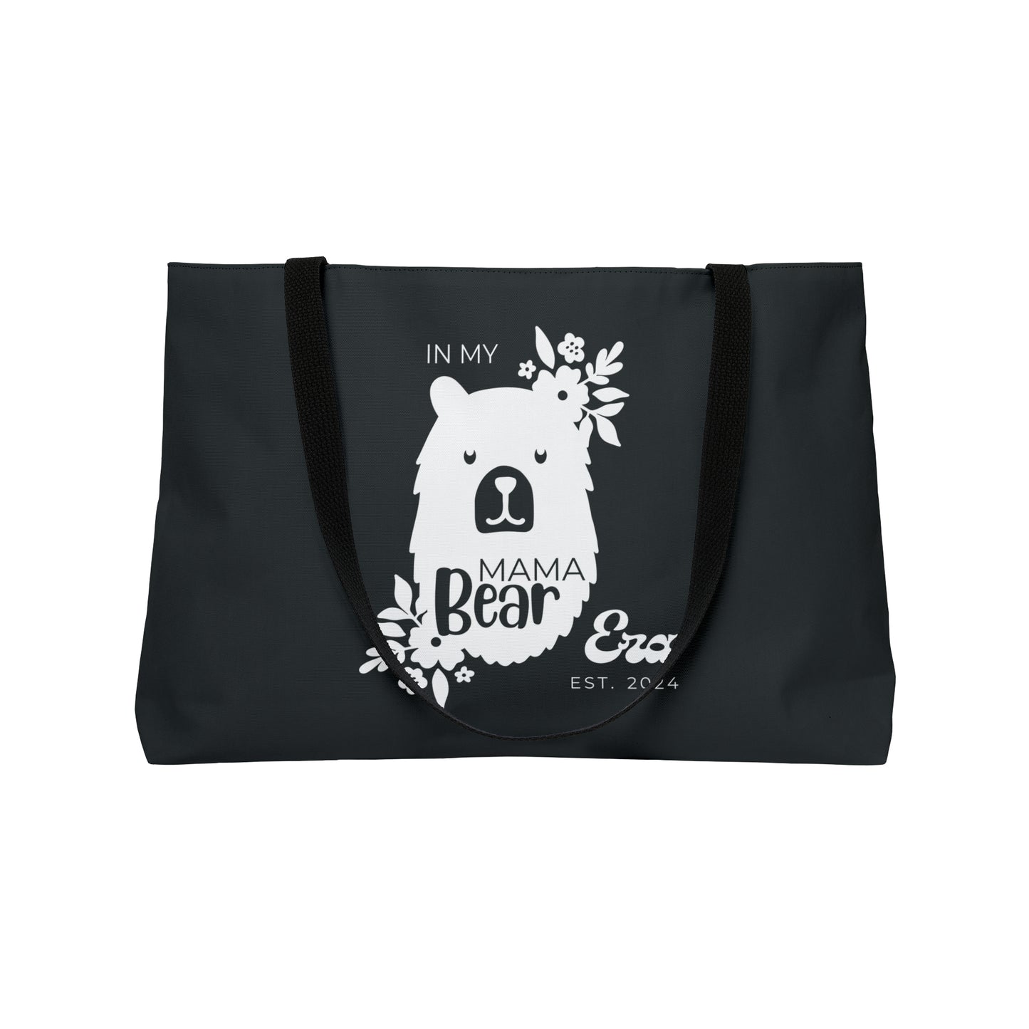 Weekender Bag - Personalized Gift For Mom, In My Mama Bear Era, Gray - HolidayShoppingFinds