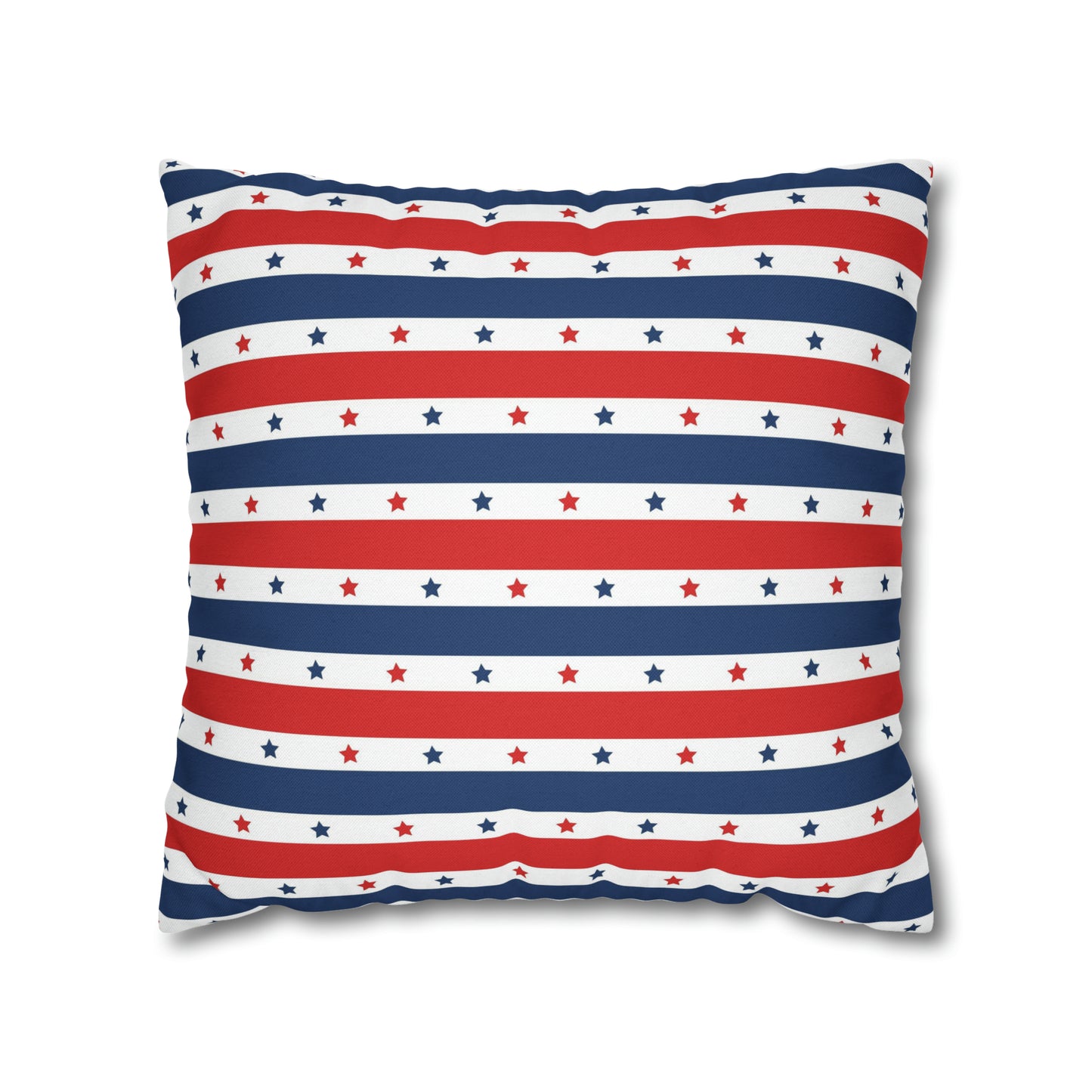 Patriotic Pillowcase, Stars & Stripes American Flag Accent Pillow Cover, Veterans 4th of July Memorial Day Home Decor - HolidayShoppingFinds