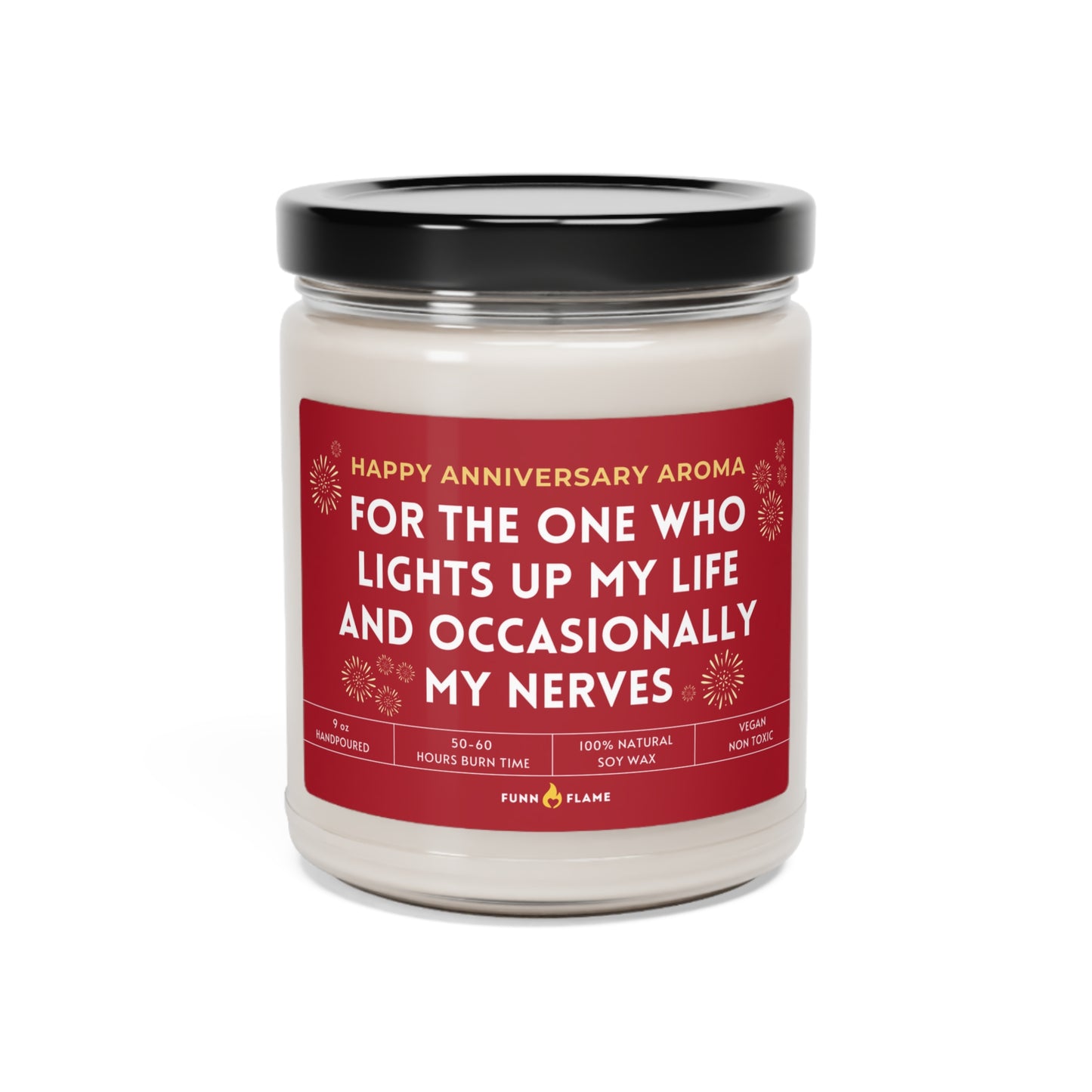 Anniversary Gift Funny Candle, Gift for Him/Her, Valentines Candle Red Love Romantic Gift, 100% Vegan Soy Wax Candle Eco-Friendly Long-Lasting Candle Peppered Passionfruit 9oz - HolidayShoppingFinds