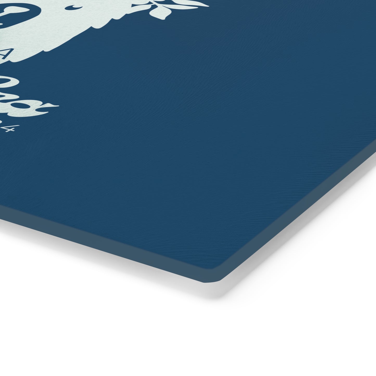 Custom Mama Bear Era Glass Cutting Board Blue, Kitchen Gift for Mom - HolidayShoppingFinds