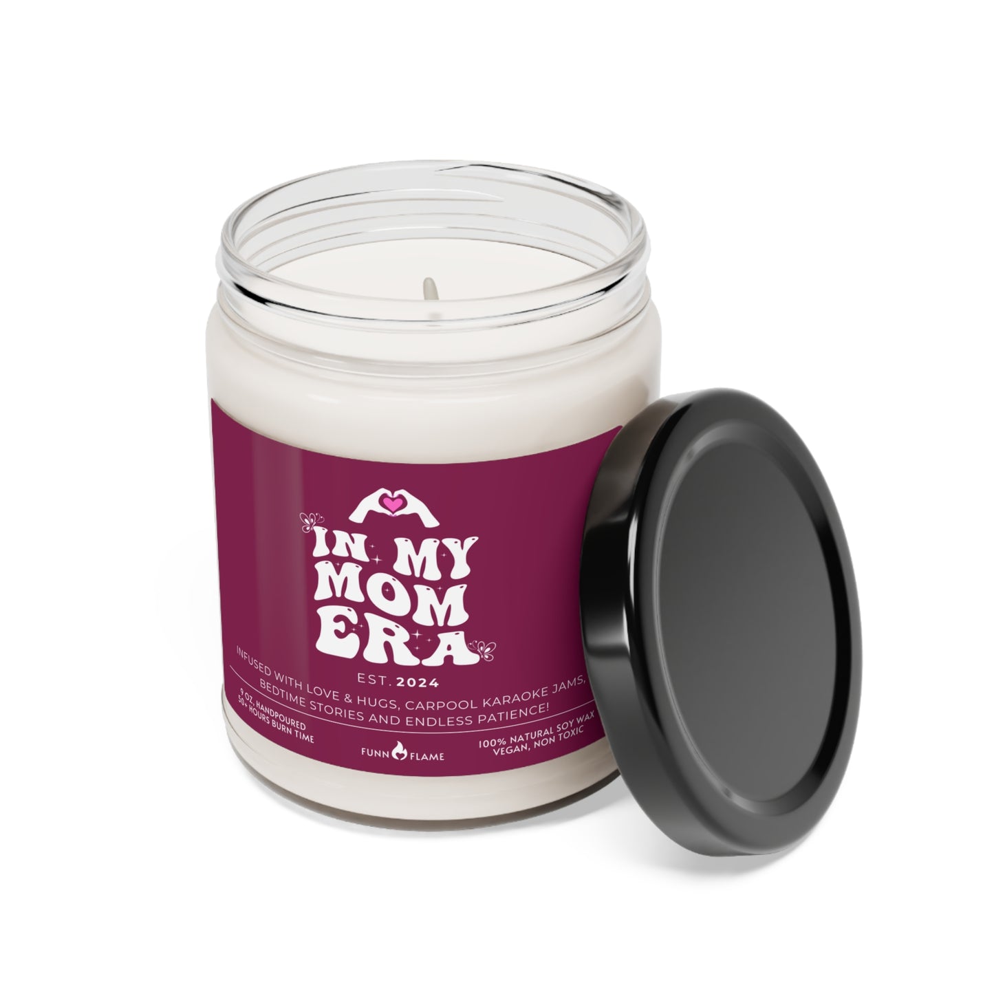 In My Mom Era Custom Candle, Gift For Moms, Personalized Scented Candle for Mom, New Mom Birthday, Baby Shower, Mother's Day Gift (Plum) - HolidayShoppingFinds