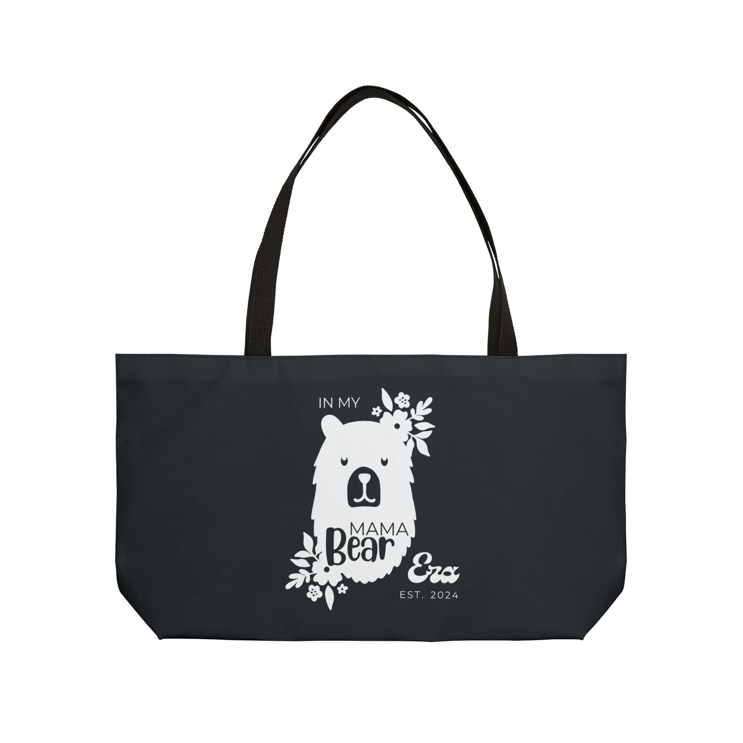 Weekender Bag - Personalized Gift For Mom, In My Mama Bear Era, Gray - HolidayShoppingFinds