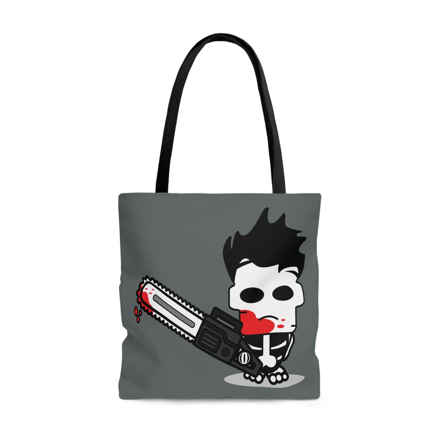 Leatherface Tote Bag, Texas Chainsaw Massacre Handbag, Halloween Trick or Treat Gray Bag Large - HolidayShoppingFinds