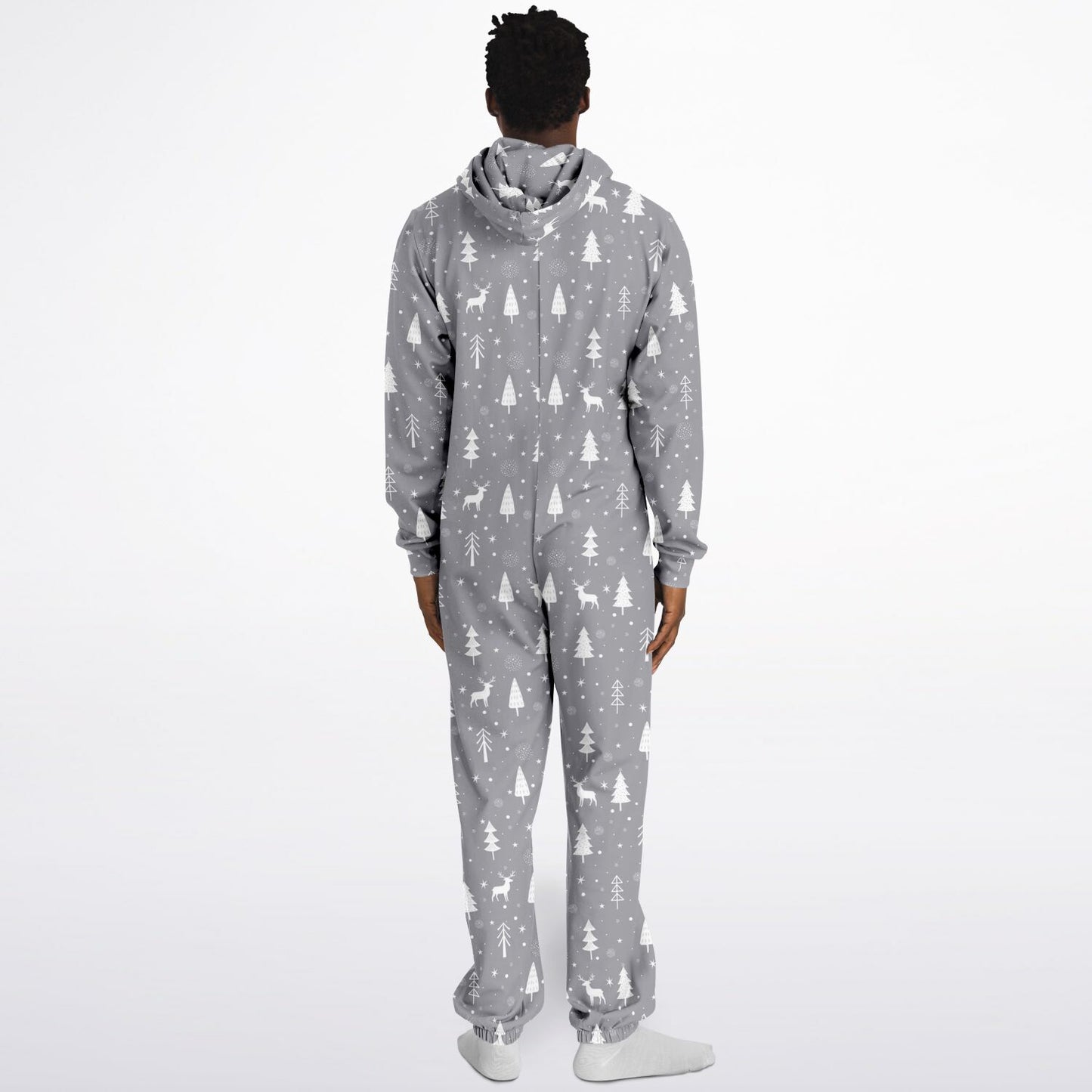 Gray Winter's Tale Jumpsuit Adult Onesie Gender-Neutral Athletic PJs - HolidayShoppingFinds