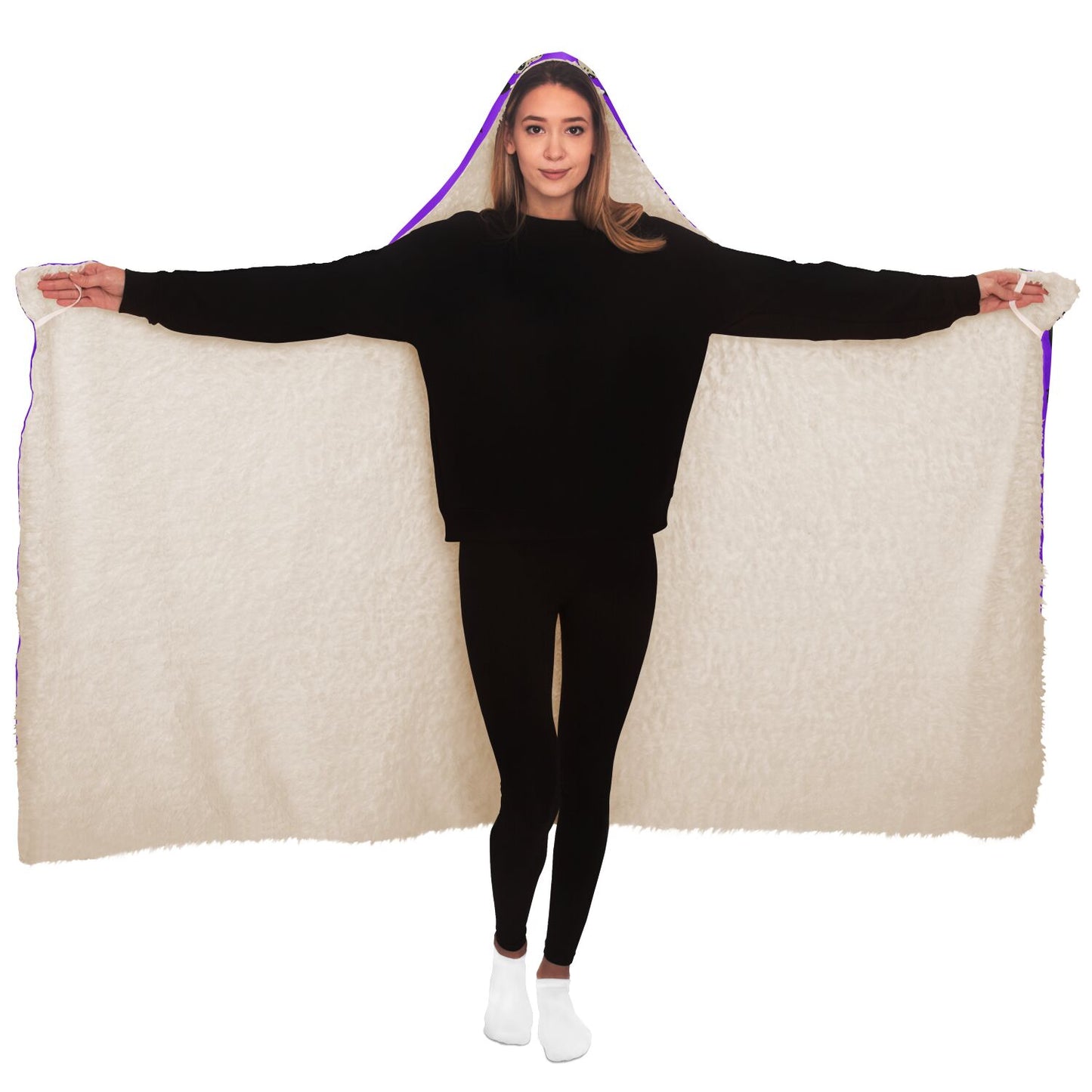 Halloween Killers Hooded Blanket "Sweet Dreams Not Guaranteed!"- Purple - HolidayShoppingFinds