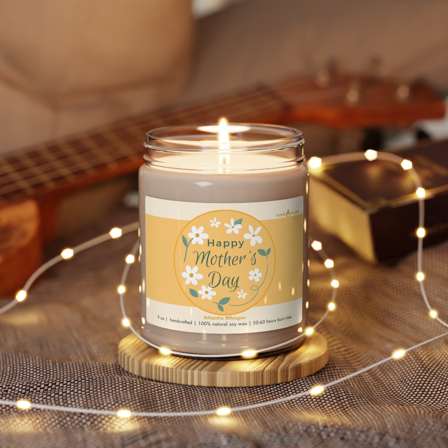 Happy Mother's Day Candle, Gift for Mom, 100% Vegan Soy Wax Scented Candle, Eco-Friendly Candle - HolidayShoppingFinds