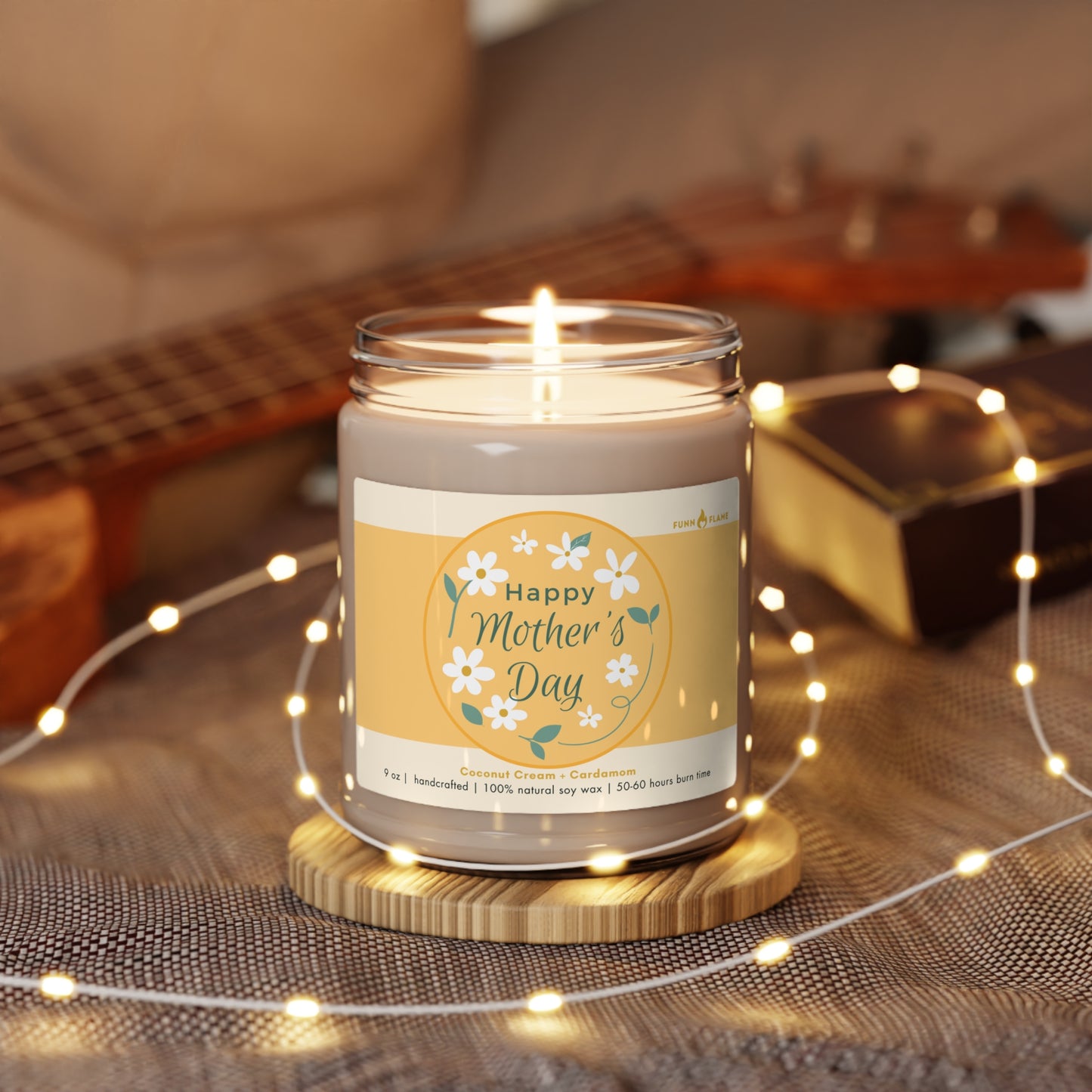 Happy Mother's Day Candle, Gift for Mom, 100% Vegan Soy Wax Scented Candle, Eco-Friendly Candle - HolidayShoppingFinds