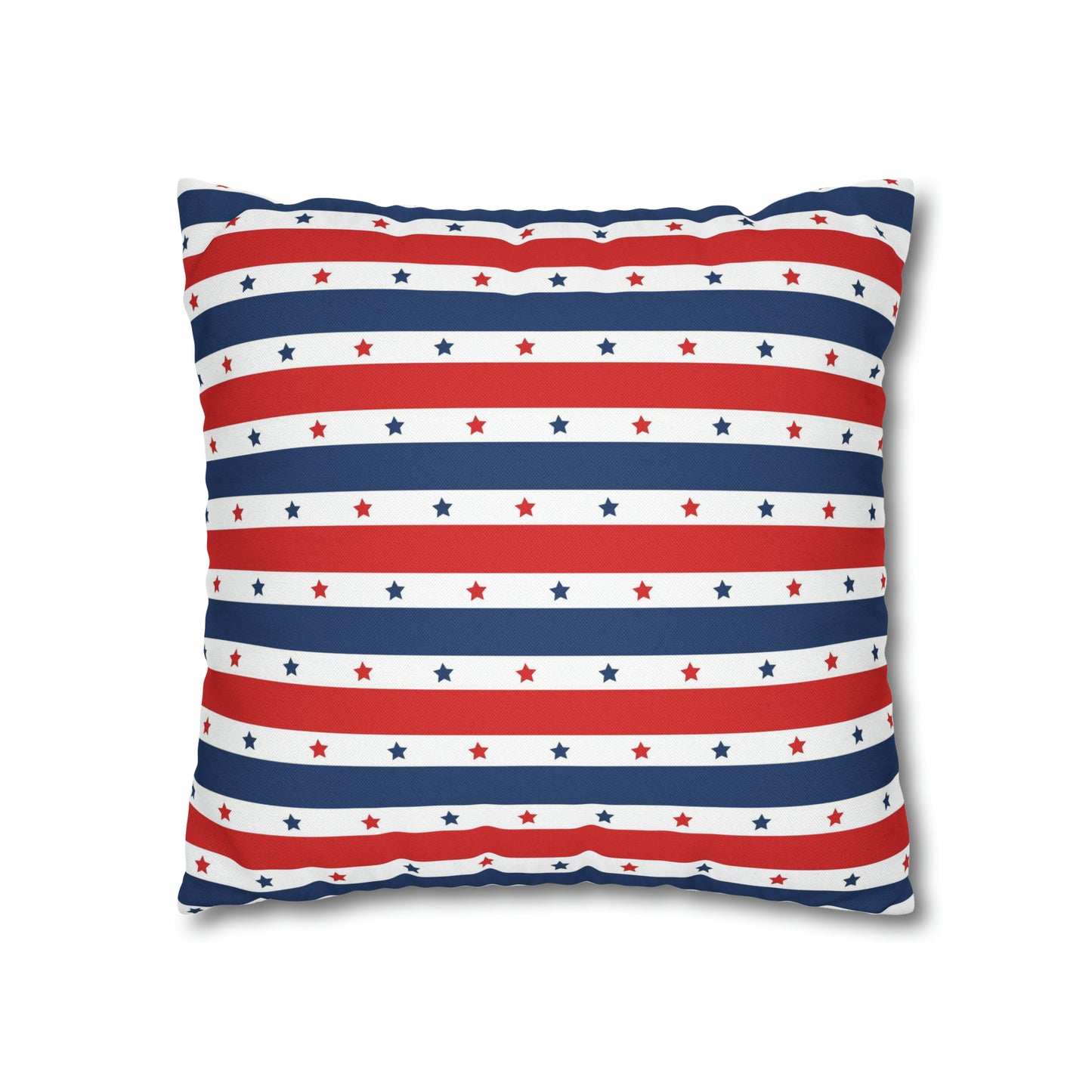 Patriotic Pillowcase, Stars & Stripes American Flag Accent Pillow Cover, Veterans 4th of July Memorial Day Home Decor - HolidayShoppingFinds