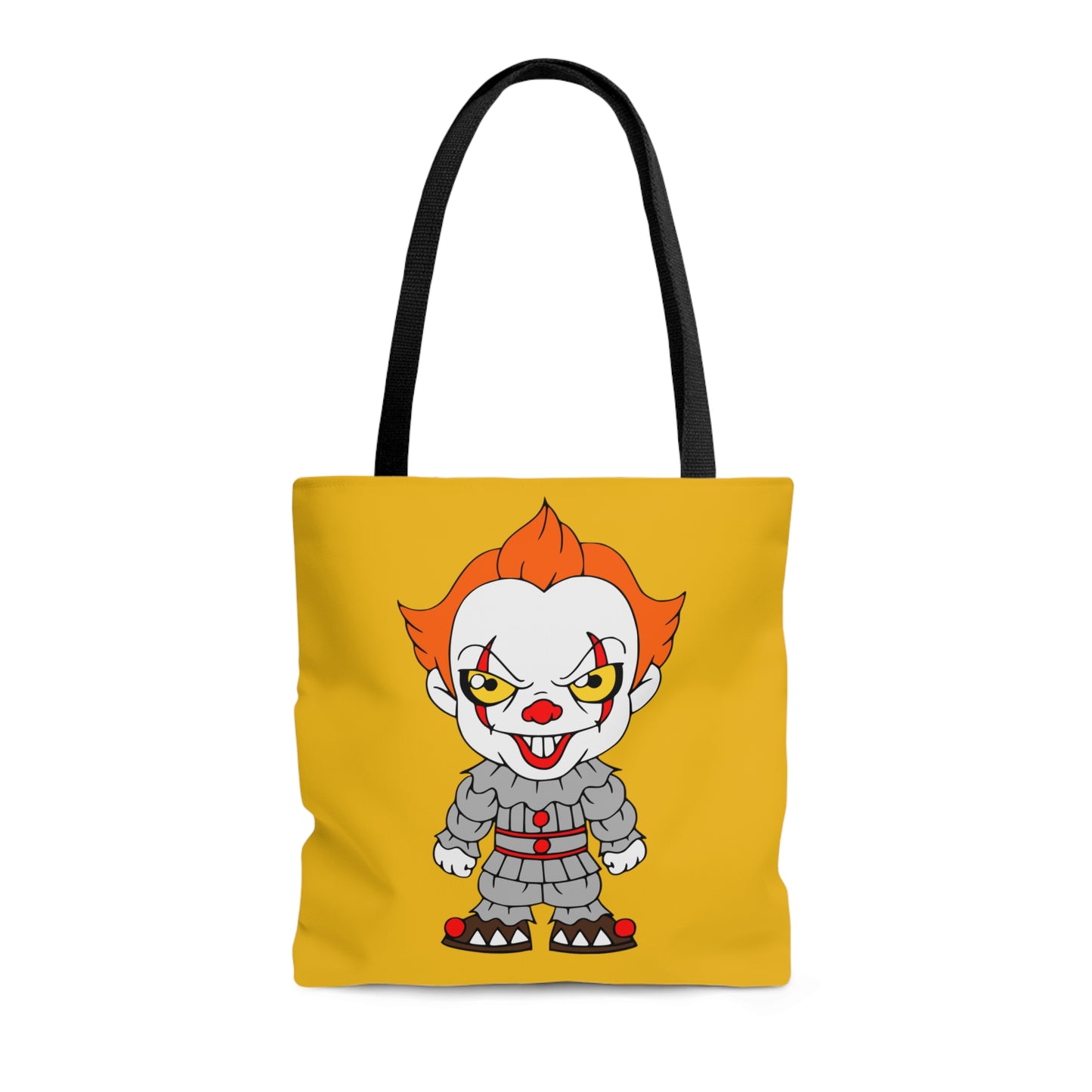 IT Pennywise Tote Bag, Halloween Horror Movie Fan Gift, Yellow Handbag, Trick or Treat Bag Medium - HolidayShoppingFinds