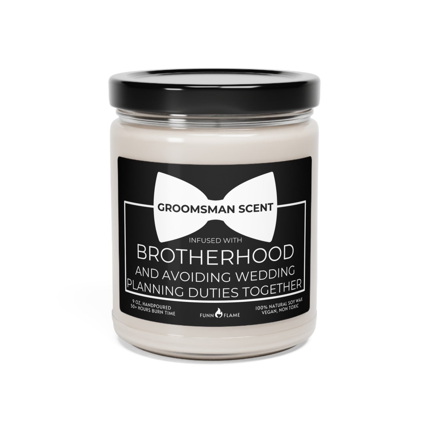 Groomsman Invitation, Wedding Groomsman Candle Gift Groomsmen Proposal Best Man Gift (B) Bridal Party Gift 100% Vegan Eco-Friendly Candle Sea Salt + Orchid 9oz - HolidayShoppingFinds