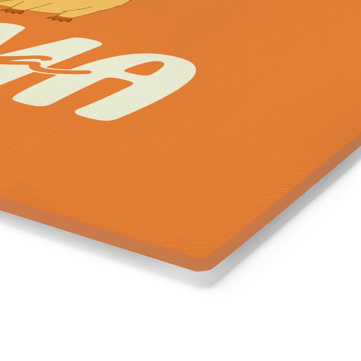 Personalized Mama Capybara Glass Cutting Board Orange, Gift For Moms - HolidayShoppingFinds