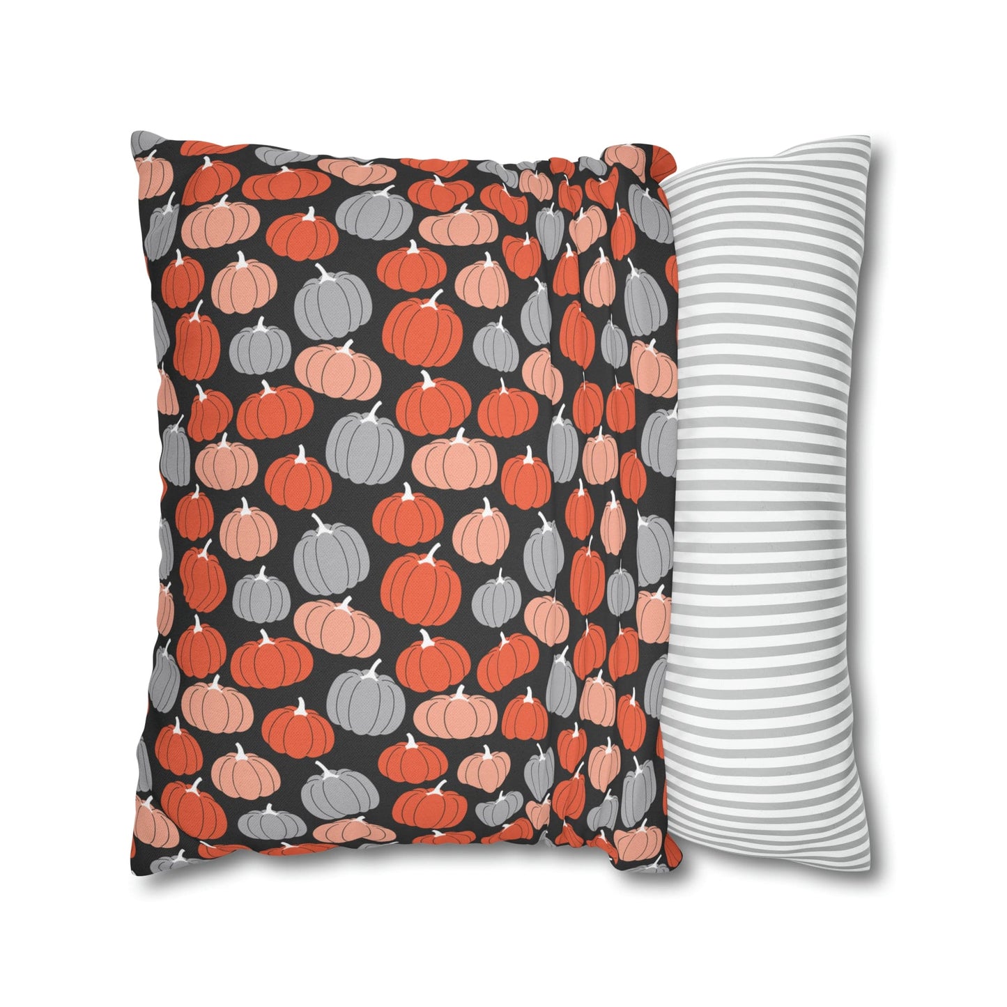 Pumpkins Square Pillow Case Throw Cover, Fall Accent Pillow - HolidayShoppingFinds