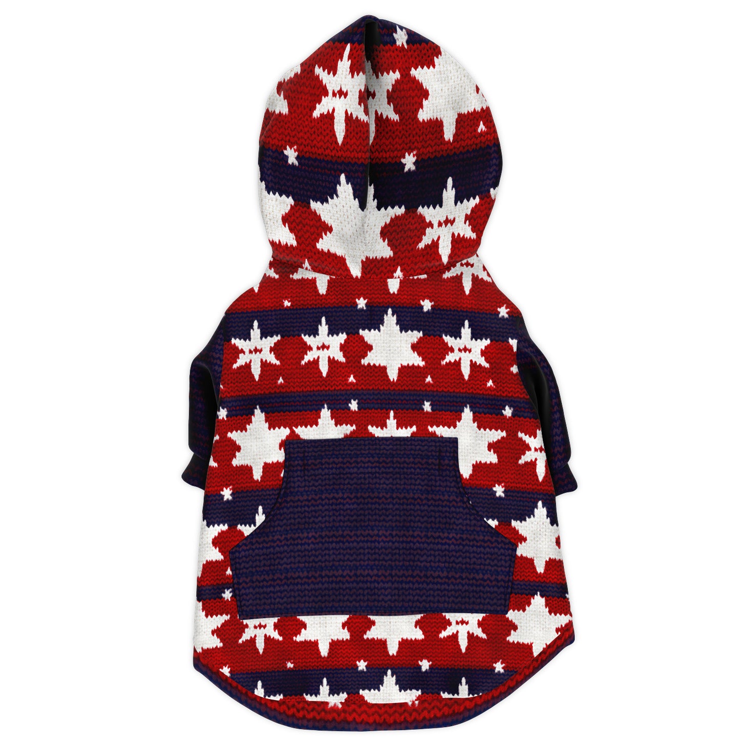 Americana Dog Hoodie, Patriot Dog Hoodie, USA Patriotic Pet Hoodie, Winter Pet Jacket - HolidayShoppingFinds