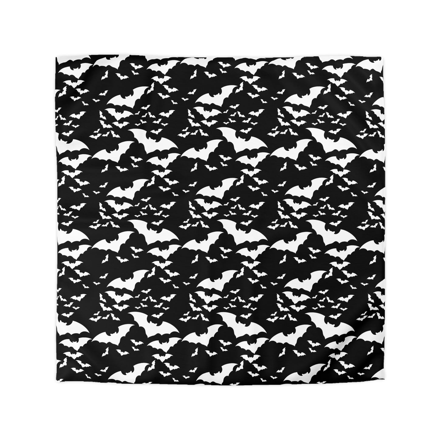 Spooky Bats Duvet Cover, Halloween Gothic Black Duvet, Twin/TwinXL/Queen/King Duvet - HolidayShoppingFinds