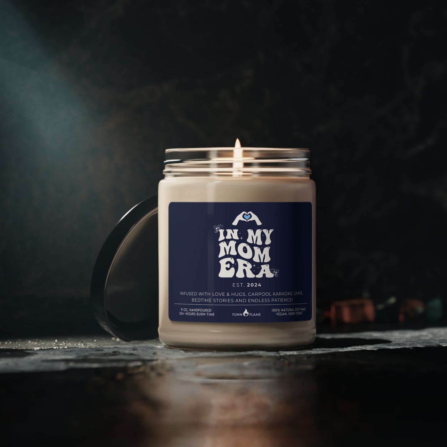 In My Mom Era Custom Candle, Gift For Moms, Personalized Scented Candle for Mom, New Mom Birthday, Baby Shower, Mother's Day Gift (Blue) - HolidayShoppingFinds