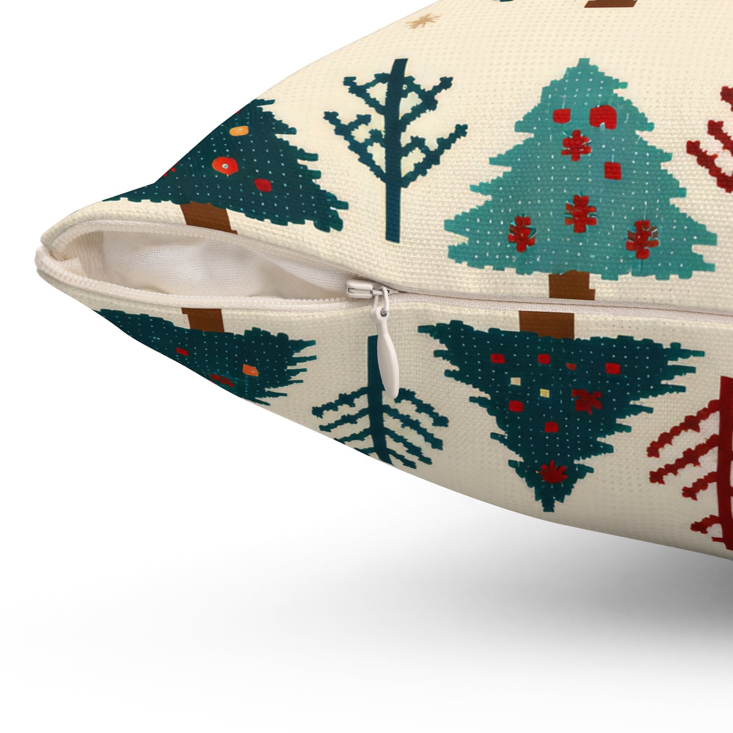 Christmas Trees Pillow, Winter Pines Holiday Accent Pillow, Holiday Gift (Insert Included) - HolidayShoppingFinds