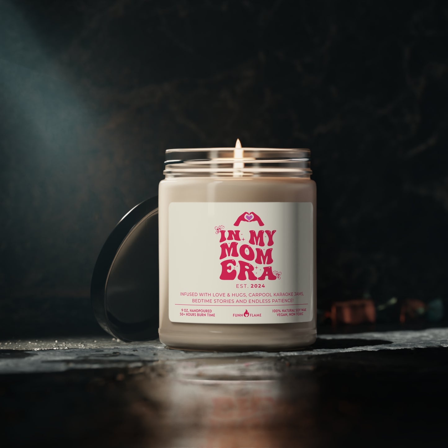 In My Mom Era Custom Candle, Gift For Moms, Personalized Scented Candle for Mom, New Mom Birthday, Baby Shower, Mother's Day Gift (Pink) - HolidayShoppingFinds