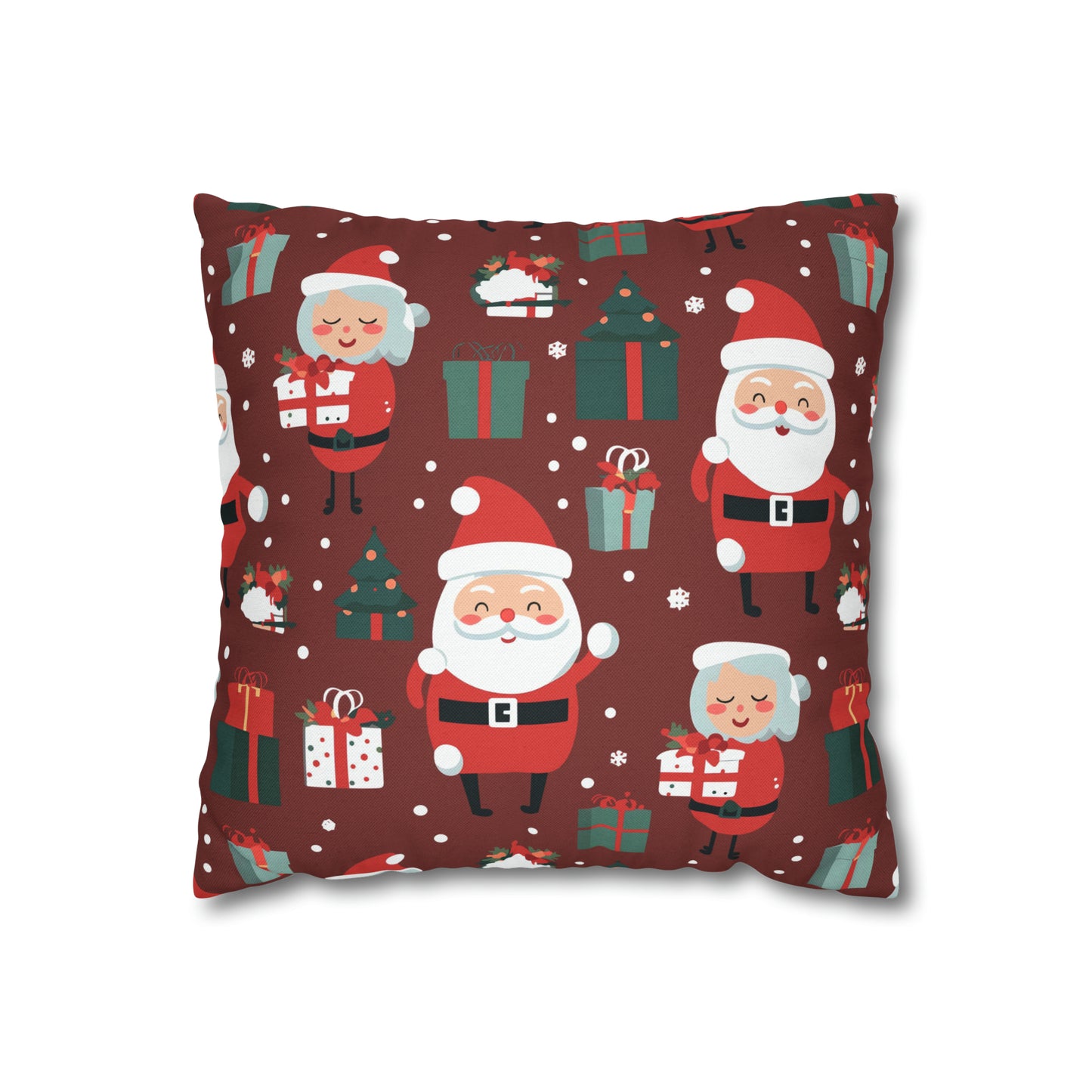 Santa & Mrs. Claus Pillowcase, Christmas Pillow Case, North Pole Home Decor - HolidayShoppingFinds