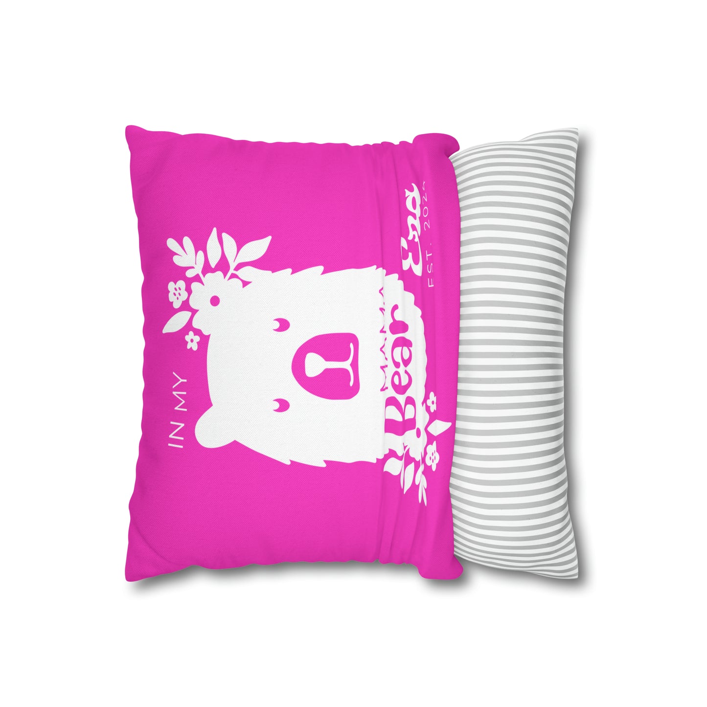 Personalized In My Mama Bear Era Pillowcase Pink, Gift For Mom - HolidayShoppingFinds