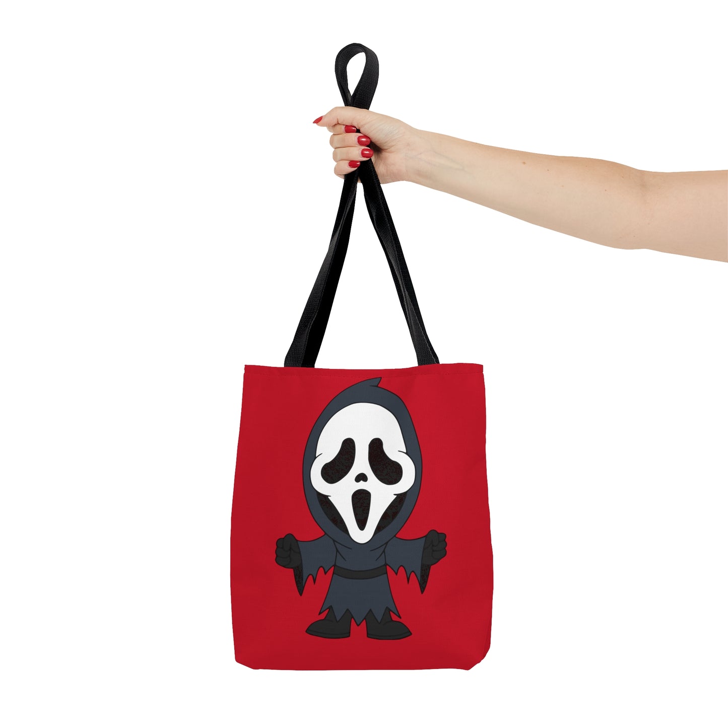 Ghostface Scream Tote Bag, Halloween Red Handbag, Horror Movie Fan Gift, Trick or Treat Bag - HolidayShoppingFinds