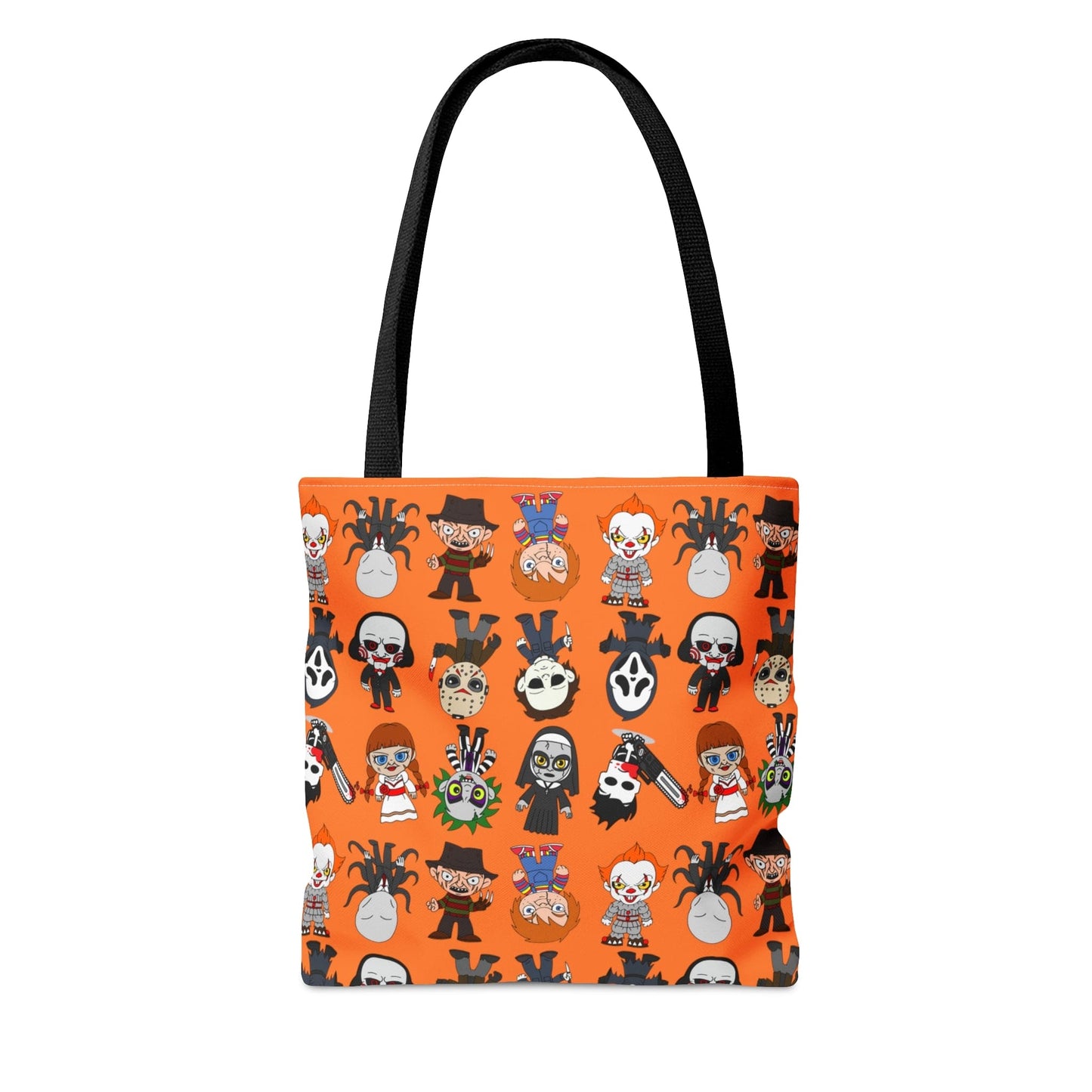 Halloween Killers Tote Bag, Horror Movie Villains Handbag, Horror Movie Fan Gift, Trick or Treat Orange Bag - HolidayShoppingFinds