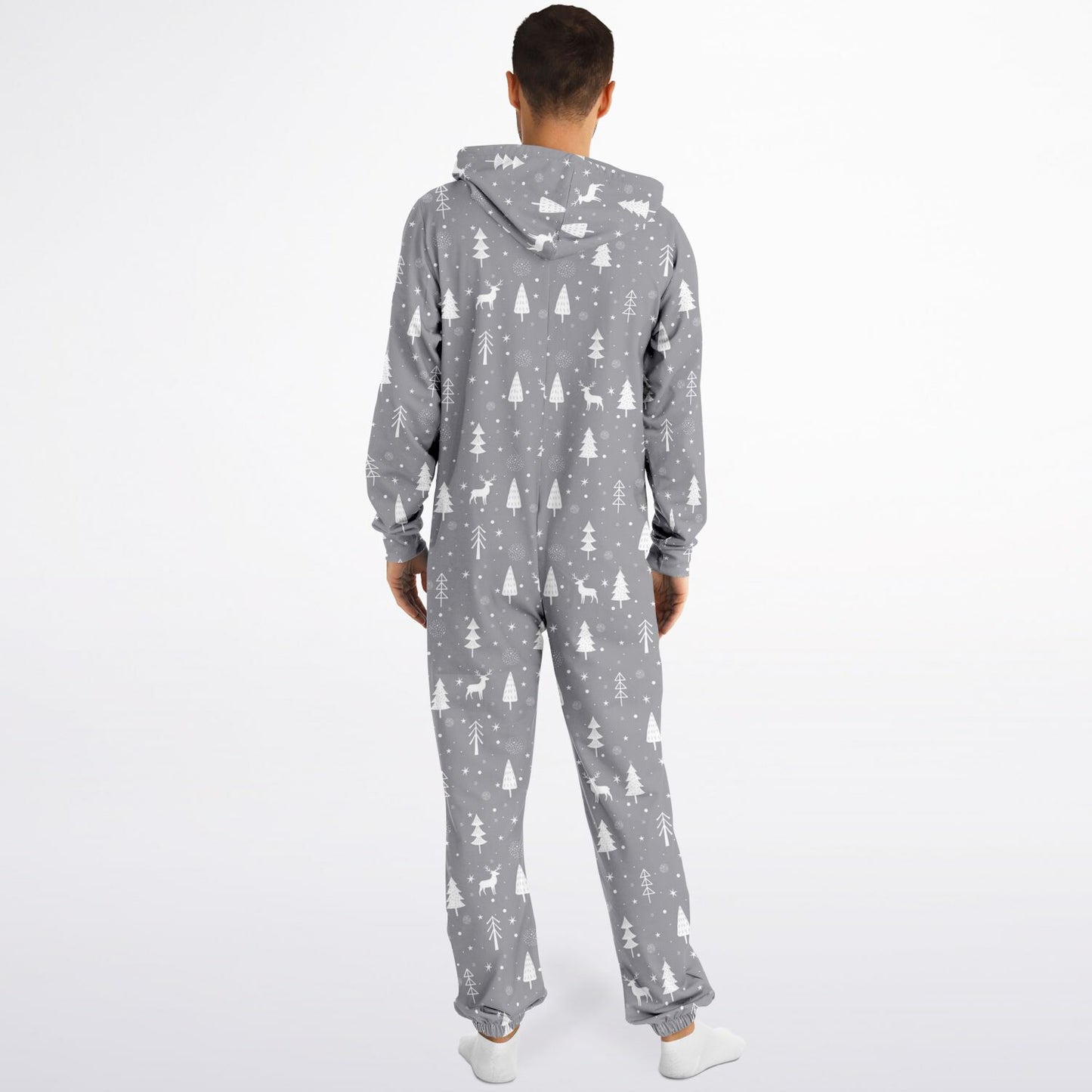 Gray Winter's Tale Jumpsuit Adult Onesie Gender-Neutral Athletic PJs - HolidayShoppingFinds