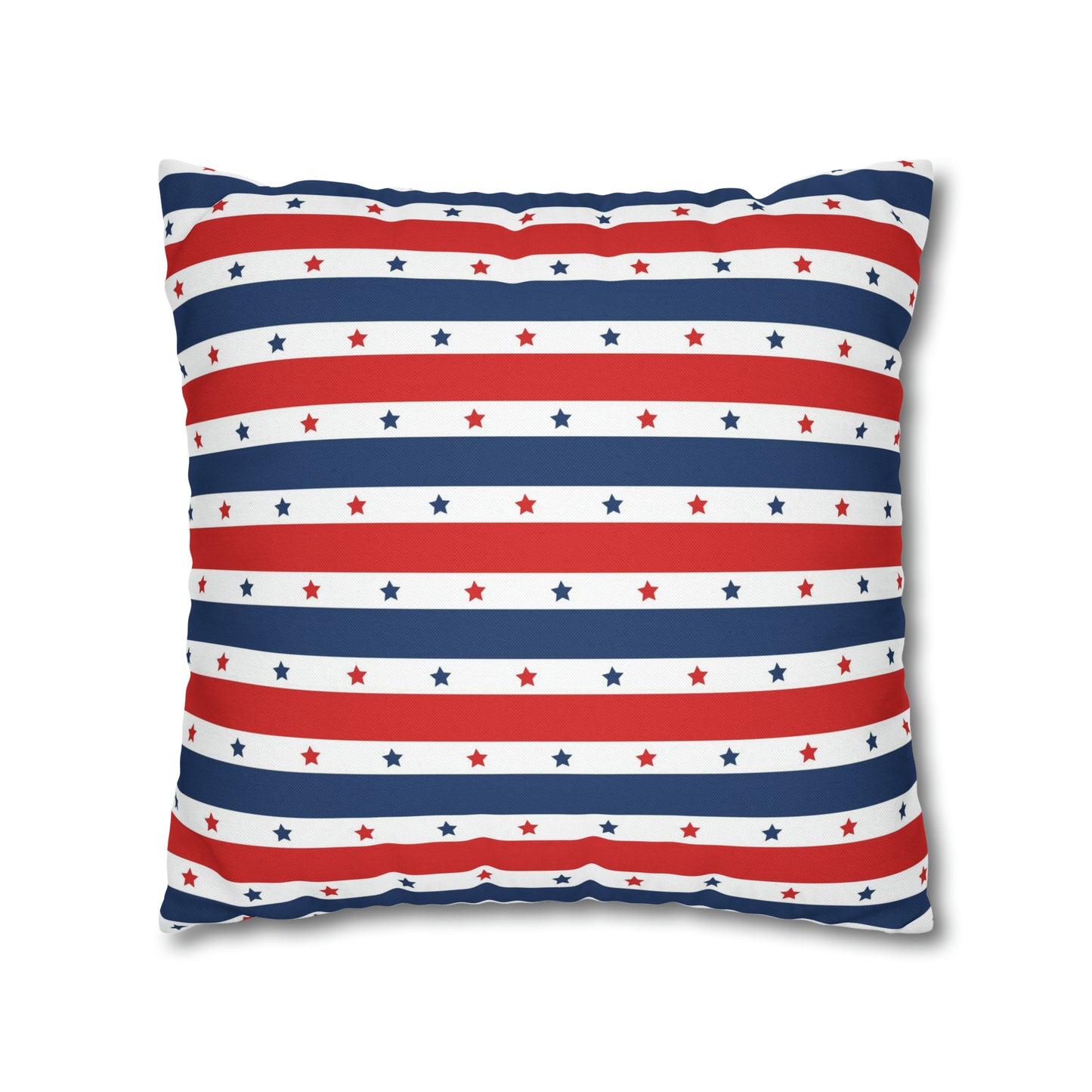 Patriotic Pillowcase, Stars & Stripes American Flag Accent Pillow Cover, Veterans 4th of July Memorial Day Home Decor - HolidayShoppingFinds