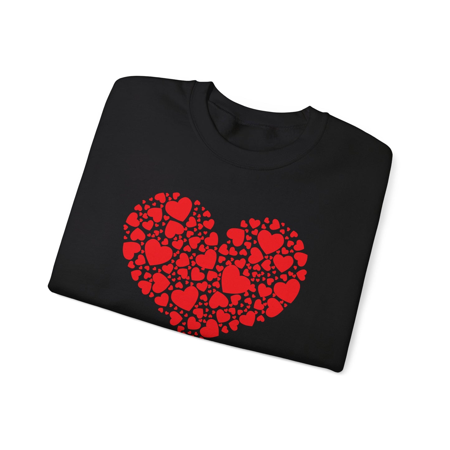 Double Heart Valentines Day Sweatshirt, Heart Sweatshirt Womens Mens - HolidayShoppingFinds