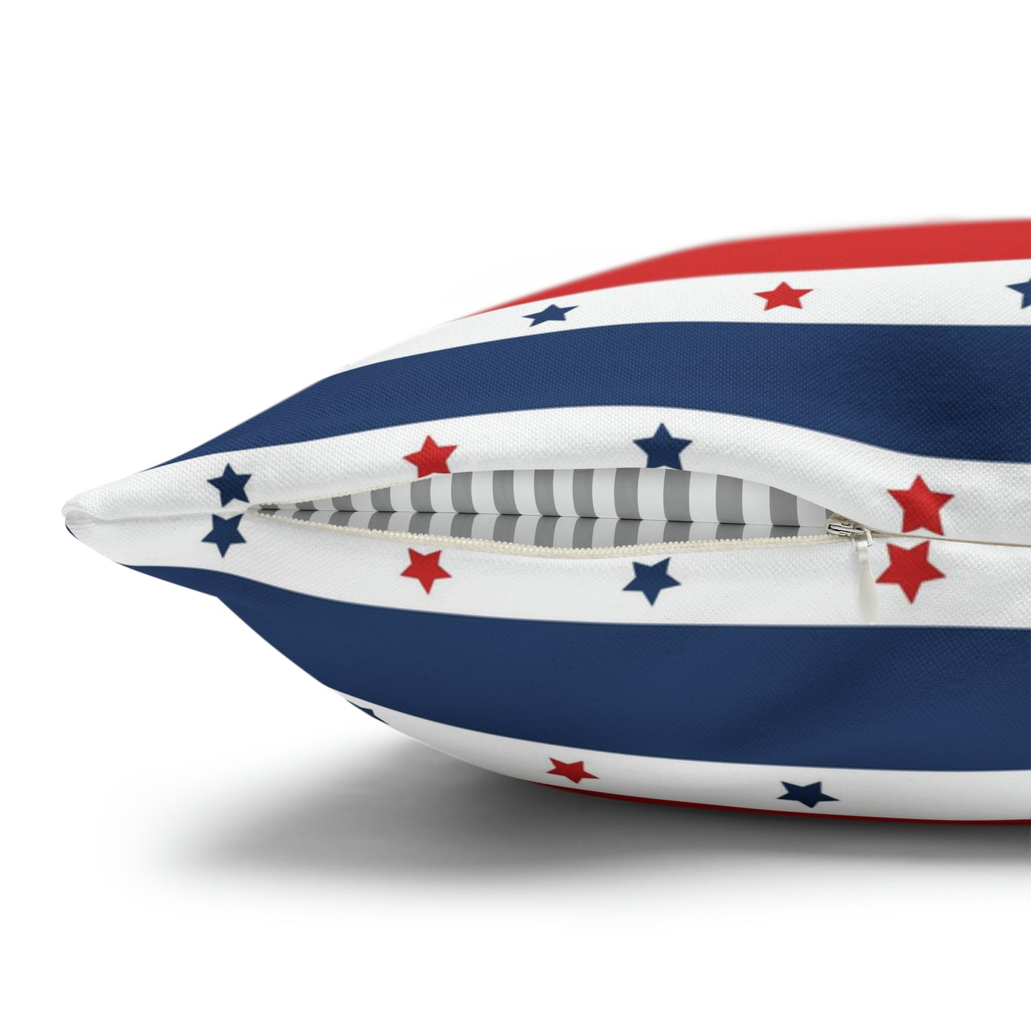 Patriotic Pillowcase, Stars & Stripes American Flag Accent Pillow Cover, Veterans 4th of July Memorial Day Home Decor - HolidayShoppingFinds