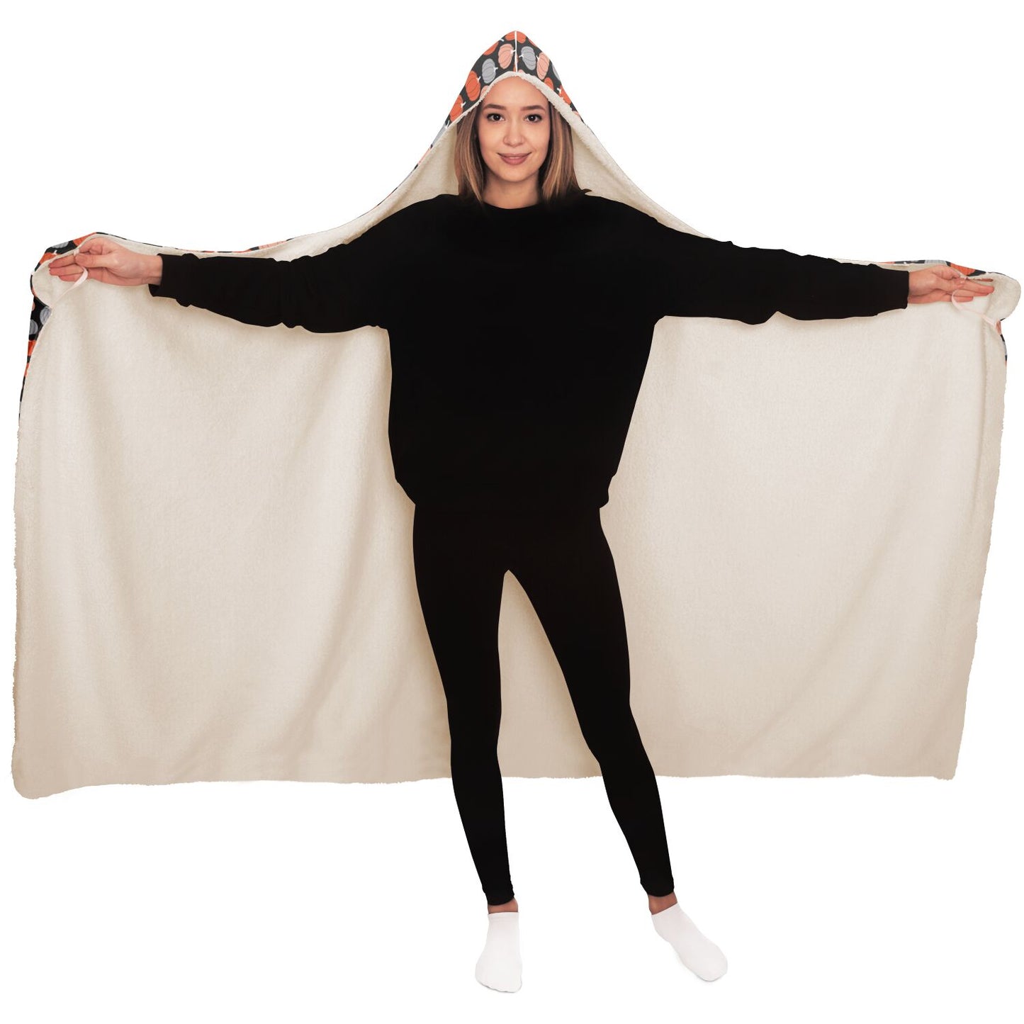 Pumpkin Hooded Blanket, Cozy Fall Wearable Blanket - HolidayShoppingFinds