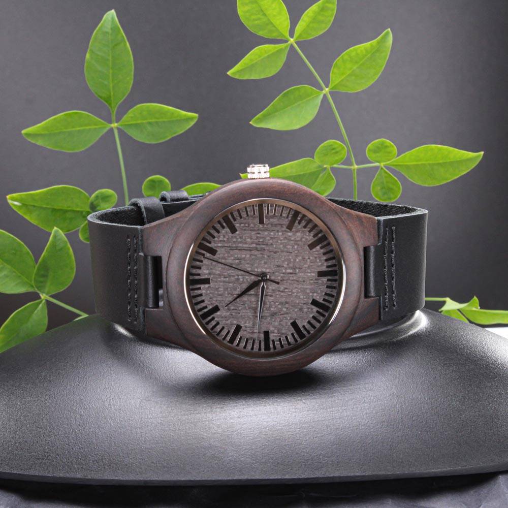 Funny Engraved Wooden Watch Gift for Dad, Father's Day Gift From Son or Daughter - HolidayShoppingFinds