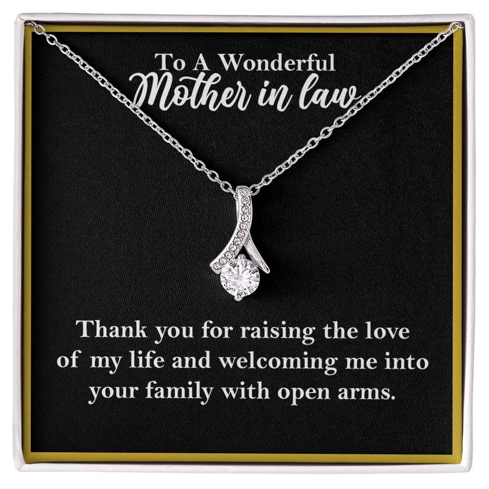 To A Wonderful Mother-In-Law Necklace Gift, Alluring Beauty Necklace - HolidayShoppingFinds