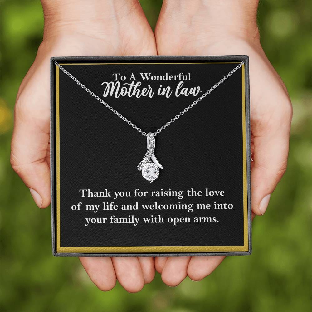 To A Wonderful Mother-In-Law Necklace Gift, Alluring Beauty Necklace - HolidayShoppingFinds