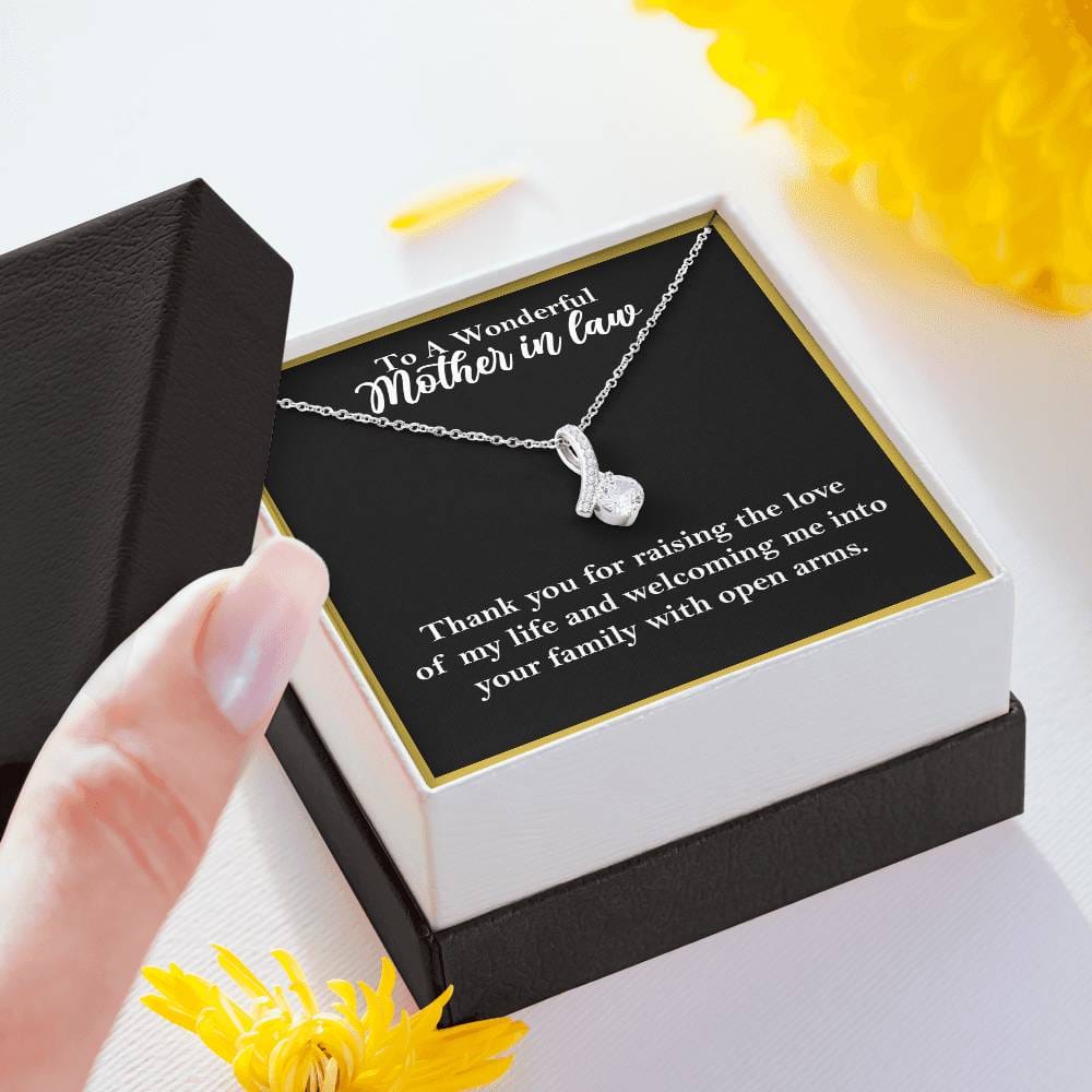 To A Wonderful Mother-In-Law Necklace Gift, Alluring Beauty Necklace - HolidayShoppingFinds