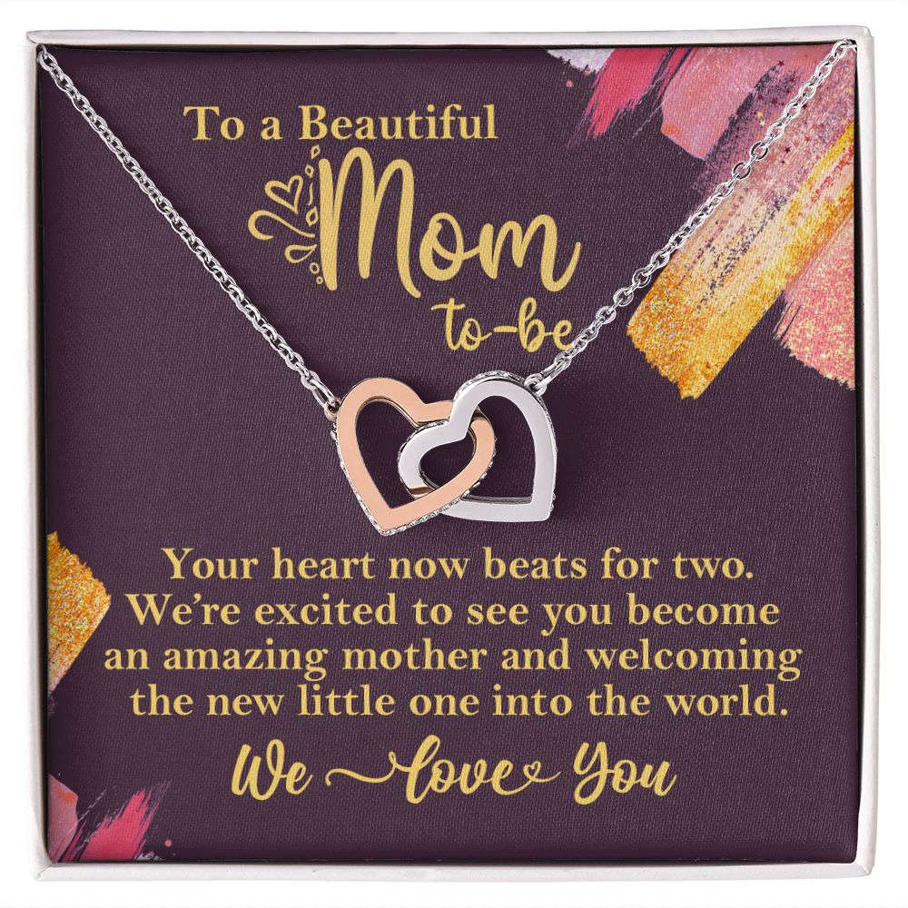 To A Beautiful Mom-To-Be Necklace Gift for Pregnant Expecting Mom - HolidayShoppingFinds