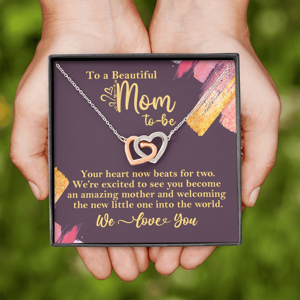 To A Beautiful Mom-To-Be Necklace Gift for Pregnant Expecting Mom - HolidayShoppingFinds