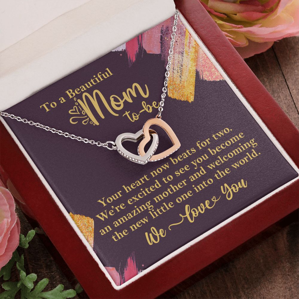 To A Beautiful Mom-To-Be Necklace Gift for Pregnant Expecting Mom - HolidayShoppingFinds