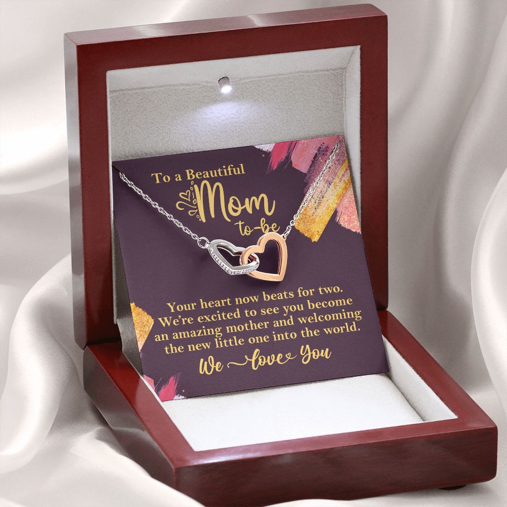 To A Beautiful Mom-To-Be Necklace Gift for Pregnant Expecting Mom - HolidayShoppingFinds