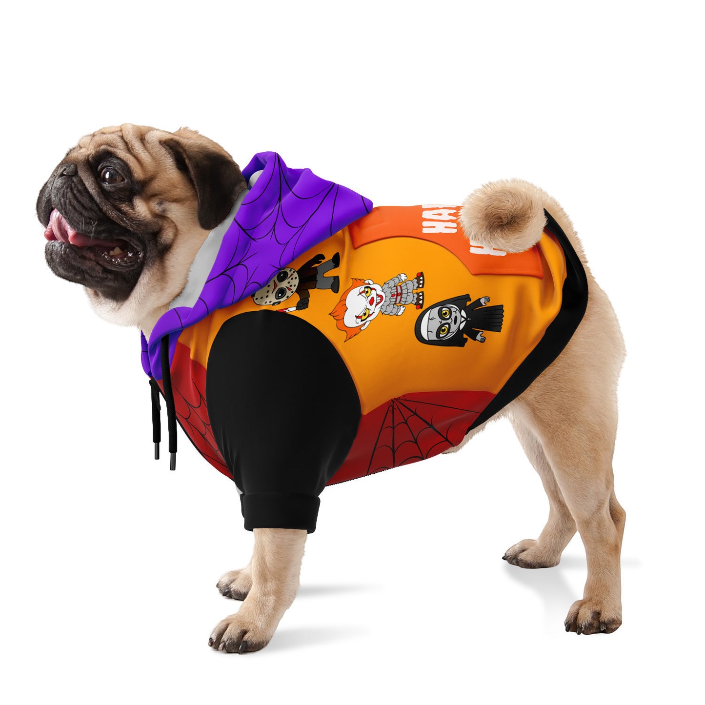 Halloween Killers Dog Hoodie, Halloween Costume Zip-up Pet Hoodie Sweater - HolidayShoppingFinds