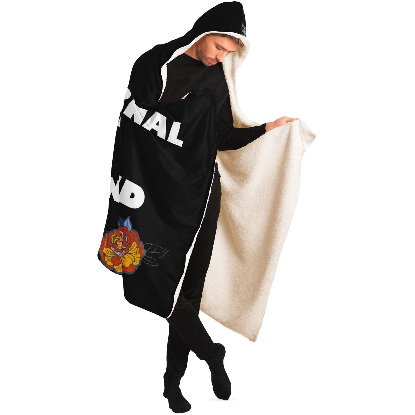 Sugar Skull Day of the Dead Dia De Los Muertos Halloween Hooded Blanket - HolidayShoppingFinds