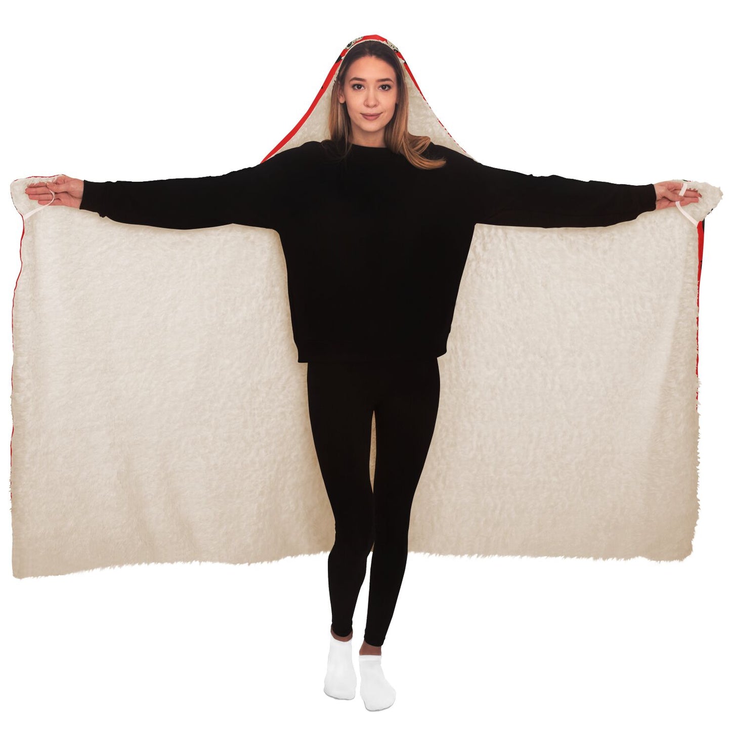 Halloween Killers Hooded Blanket "Sweet Dreams Not Guaranteed!"- Red - HolidayShoppingFinds