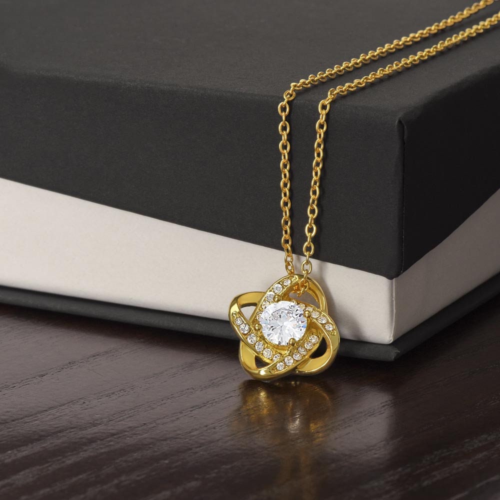 To My Wife Necklace, Mother's Day Gift for Wife, Wife Gift from Husband, Wife Necklace, For Wife from Husband, Gold Love Knot Necklace - HolidayShoppingFinds