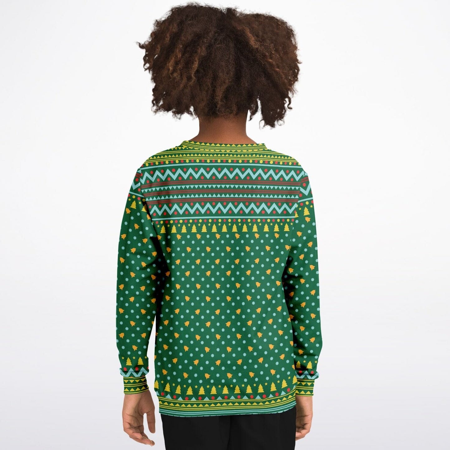 Merry Deermas Ugly Christmas Sweatshirt Kids Athletic Unisex Sweater - HolidayShoppingFinds